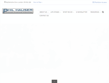 Tablet Screenshot of philhauser.ca